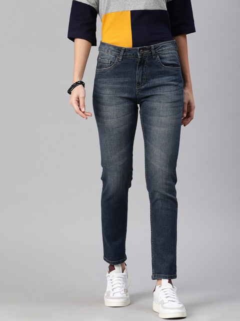 

Roadster Women Blue Skinny Fit Mid-Rise Clean Look Jeans