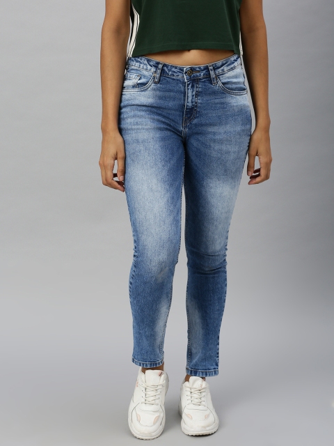 

Roadster Women Blue Skinny Fit Mid-Rise Clean Look Stretchable Jeans