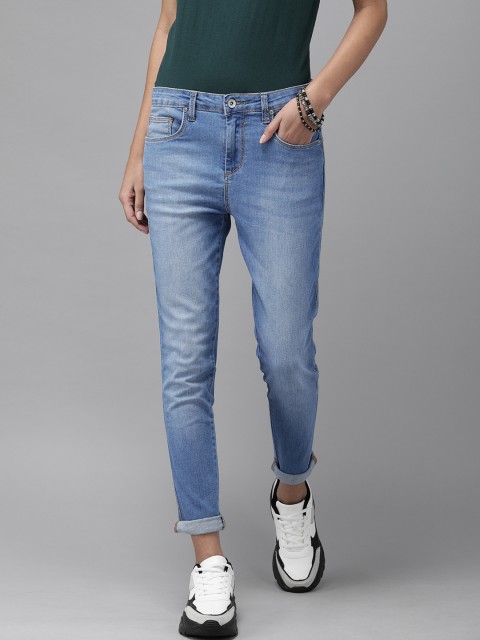

Roadster Women Blue Shape Elusion Super MR Skinny Fit Mid-Rise Clean Look Jeans