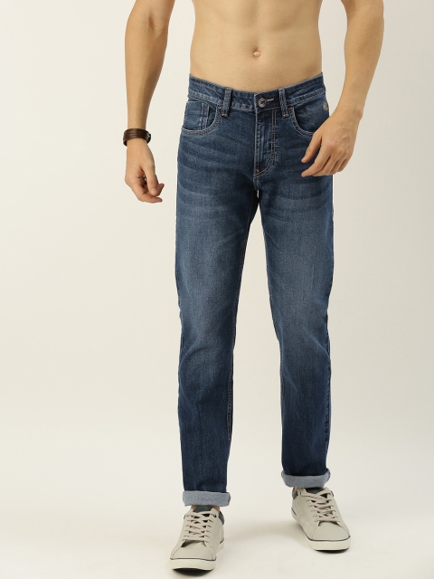 

Flying Machine Men Blue Michael Slim Tapered Fit Mid-Rise Clean Look Stretchable Jeans