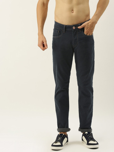 

Flying Machine Men Blue Michael Slim Tapered Fit Mid-Rise Clean Look Jeans