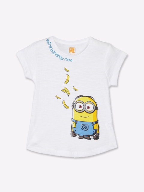 

Kids Ville Minions featured White Tshirt for Girls