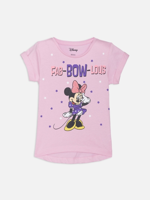 

Kids Ville Mickey & Friends featured Purple Tshirt for Girls, Pink