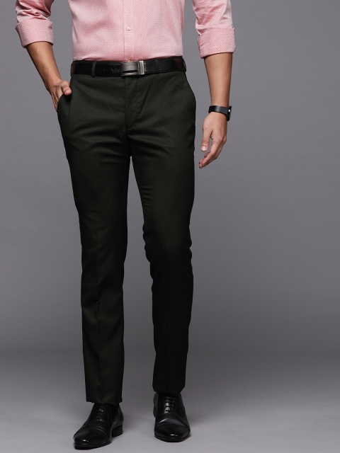 

Raymond Men Black Slim Fit Solid Formal Trousers