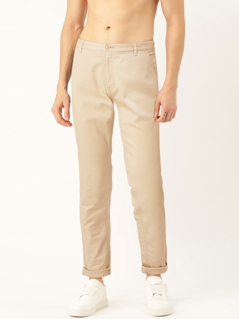 Men Beige Trousers
