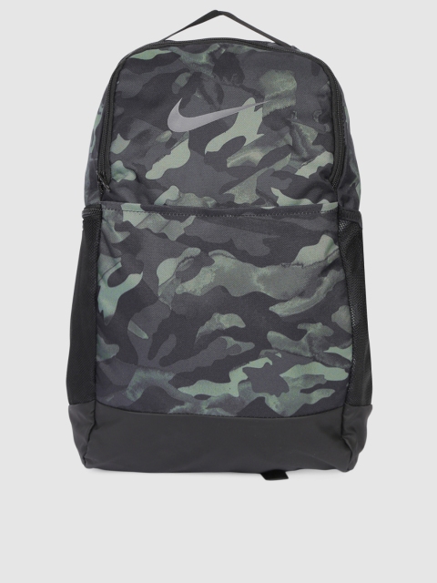 

Nike Unisex Black & Grey Camouflage Backpack