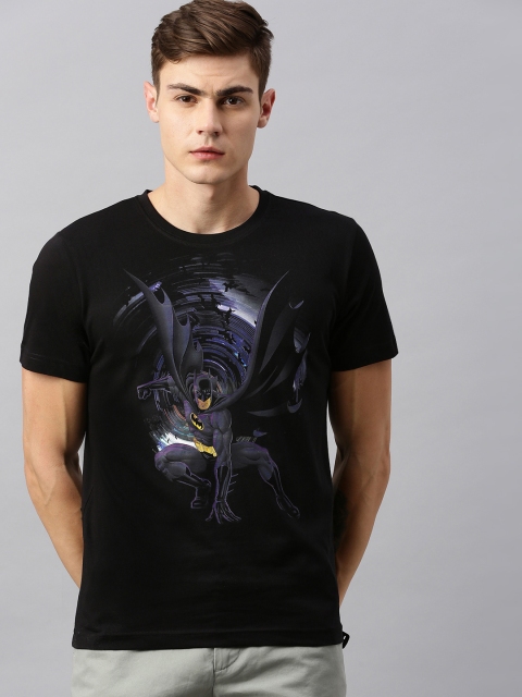 

Huetrap Batman Men Black Round Neck Pure Cotton T-shirt