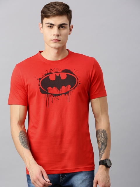 

Huetrap Batman Men Red Round Neck Pure Cotton T-shirt