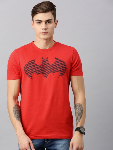 

Huetrap Batman Men Red Round Neck Pure Cotton T-shirt
