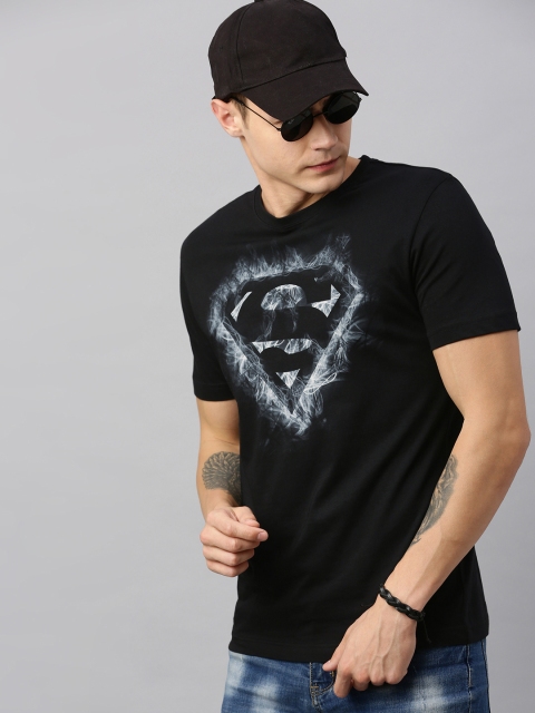 

Huetrap Superman Men Black Printed Superman T-shirt