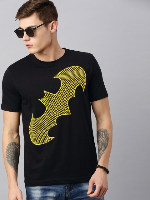 

Huetrap Batman Men Black Round Neck Pure Cotton T-shirt