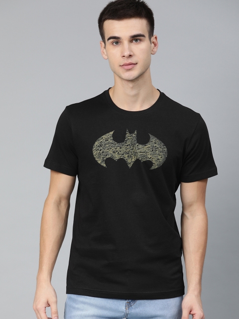 

Huetrap Batman Men Black Round Neck Pure Cotton T-shirt