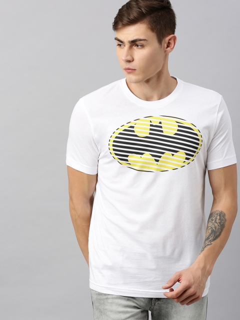 

Huetrap Batman Men White Round Neck T-shirt