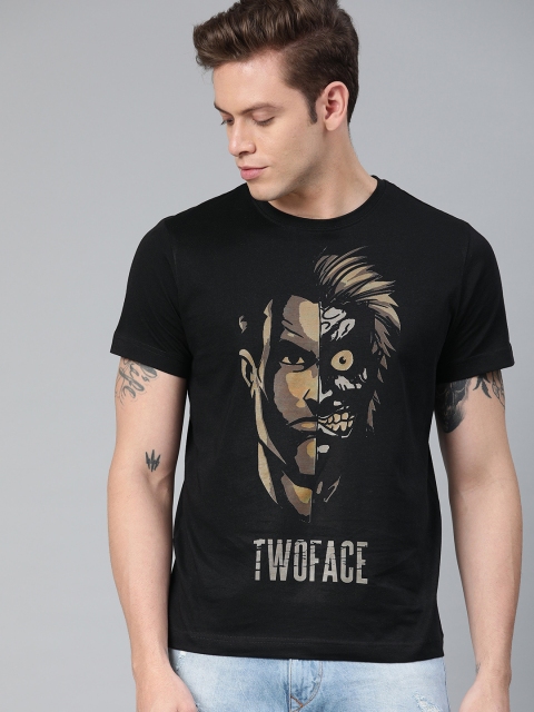 

Huetrap Batman Men Black Round Neck Pure Cotton T-shirt