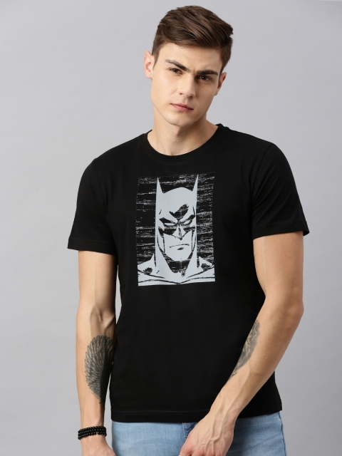 

Huetrap Batman Men Black Round Neck Pure Cotton T-shirt