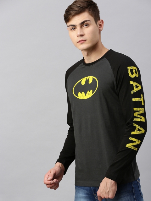 

Huetrap Batman Men Grey & Black Round Neck T-shirt