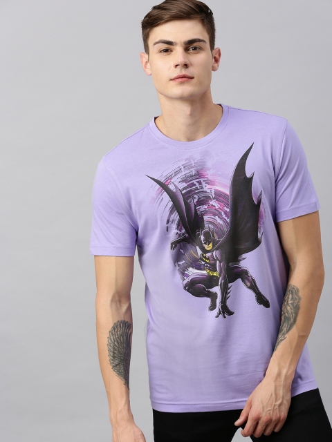 

Huetrap Batman Men Purple Round Neck T-shirt