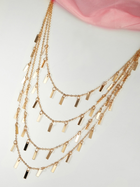 

Rubans Gold-Plated Layered Statement Necklace