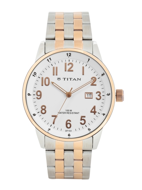 

Titan Upgrades Men White Analogue watch NL9441KM02