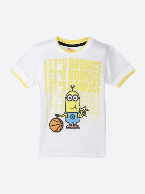 

Kids Ville Minions featured White Tshirt for Boys