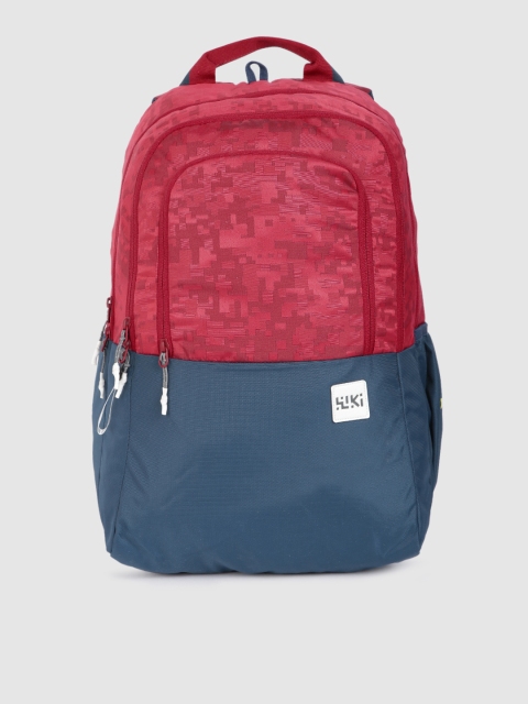 

Wildcraft Unisex Red & Navy Blue WIKI PACK 2 Geometric Backpack