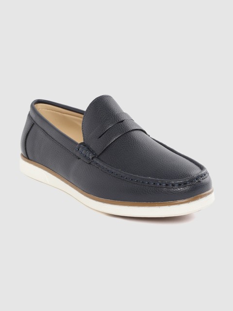 

Carlton London Men Navy Blue Solid Loafers
