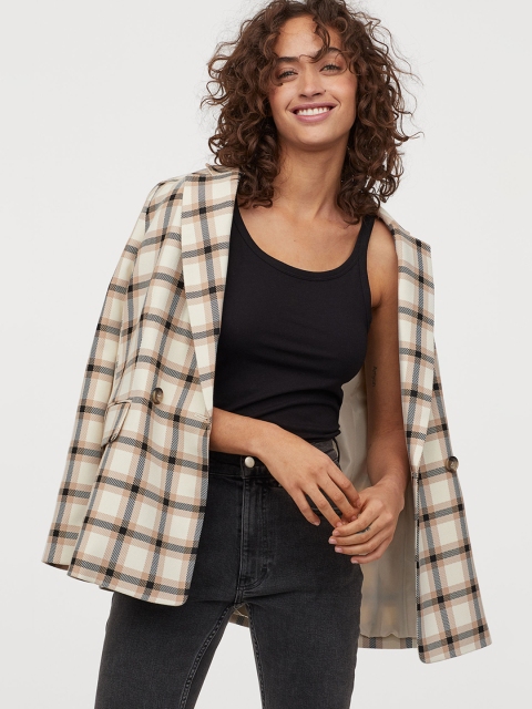 

H&M Women Black Solid Cotton Strappy Sustainable Top