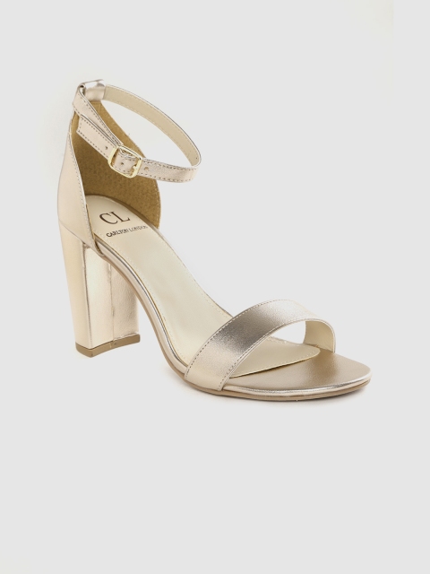 

Carlton London Women Gold-Toned Solid Heels