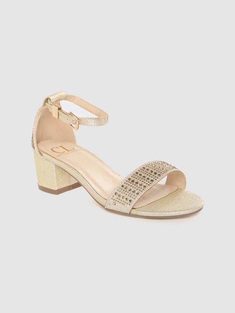 

Carlton London Women Gold-Toned Embellished Heels