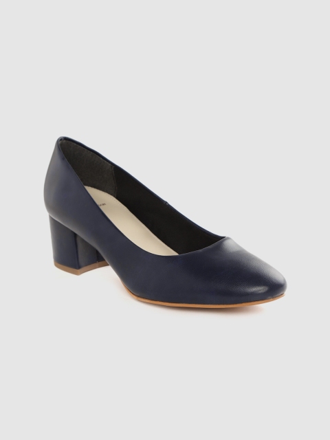 

Carlton London Women Navy Blue Solid Pumps