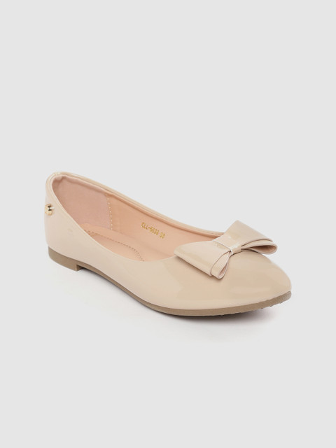 

Carlton London Women Beige Solid Ballerinas