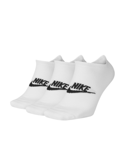 

Nike Unisex Pack of 3 White Solid Everyday Essentials Shoe Liners