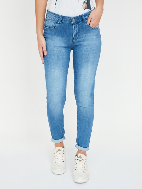 

Fame Forever by Lifestyle Women Blue Super Skinny Fit Mid-Rise Clean Look Jeans