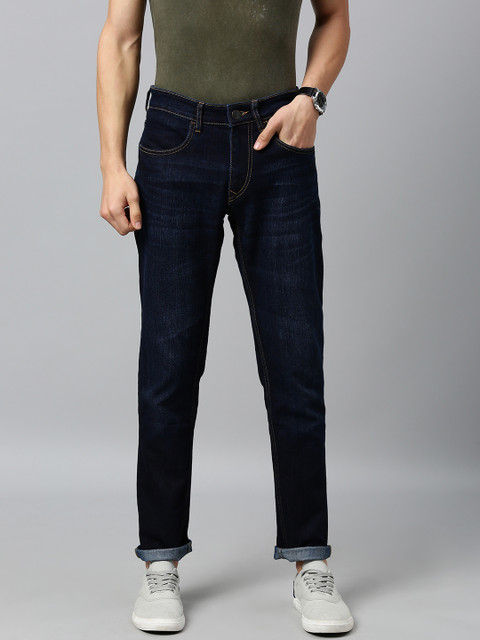 

WROGN Men Blue Slim Fit Mid-Rise Clean Look Stretchable Jeans