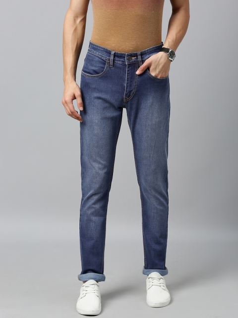 

WROGN Men Blue Slim Fit Mid-Rise Clean Look Stretchable Jeans