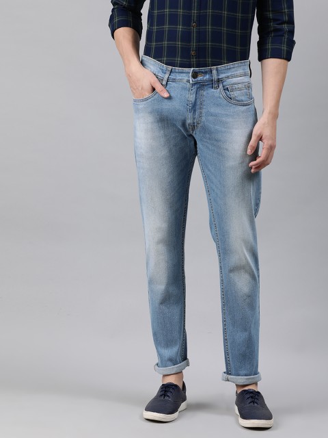 

WROGN Men Blue Slim Fit Mid-Rise Clean Look Stretchable Jeans