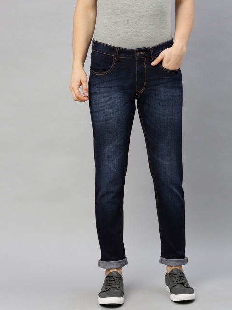 

WROGN Men Blue Slim Fit Mid-Rise Clean Look Stretchable Jeans