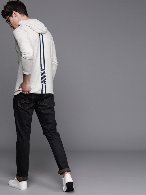

WROGN Men Navy Blue Slim Fit Mid-Rise Clean Look Stretchable Jeans