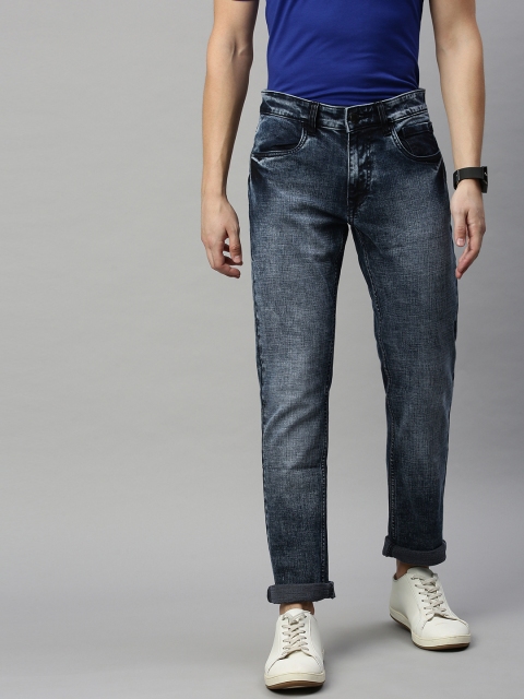 

WROGN Men Blue Slim Fit Mid-Rise Clean Look Stretchable Jeans