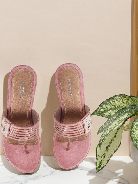 

Metro Women Pink Embellished Heels