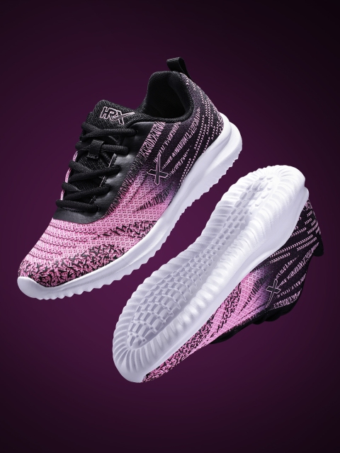 

HRX by Hrithik Roshan Women Black & Pink Ultra Knit Running Shoes