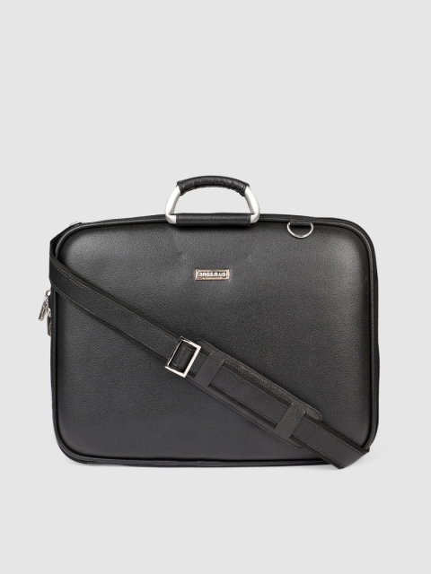 

Bags.R.us Unisex Black Solid Laptop Bag