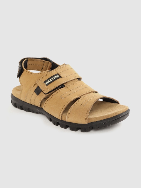 

Woodland Men Camel Brown Leather Comfort Sandals