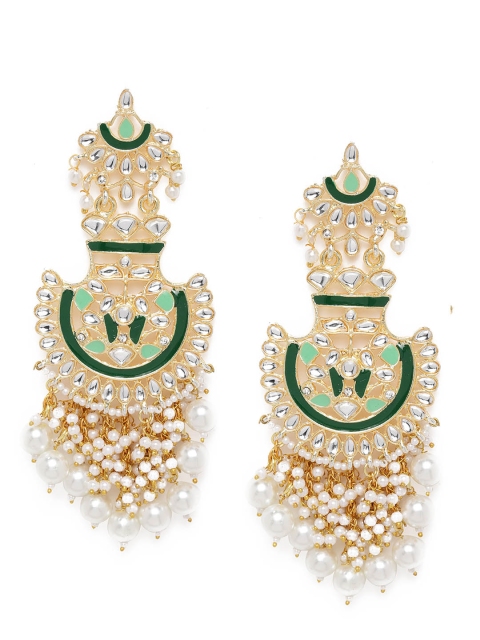 

Spargz Gold-Toned & Green Chandbalis