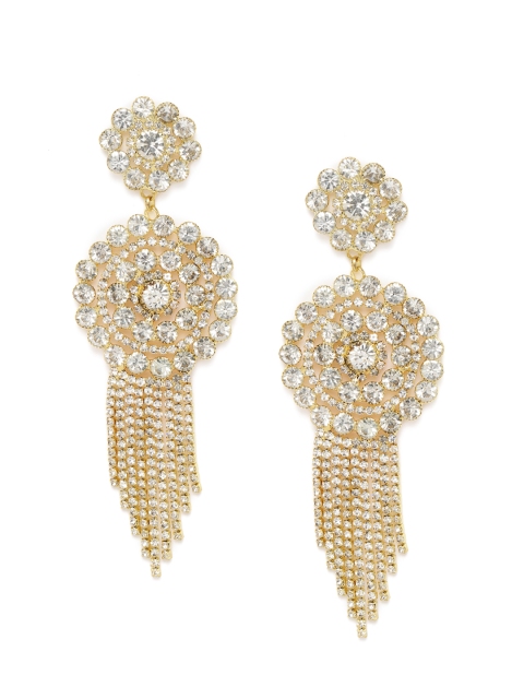 

Spargz Gold-Toned Tasselled Drop Earrings