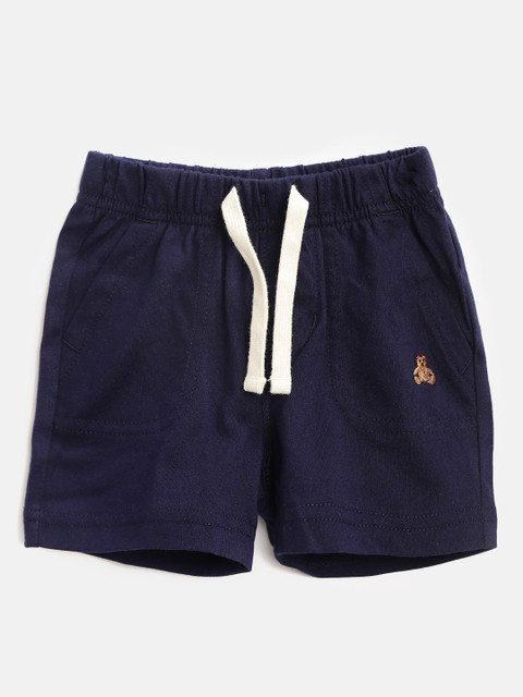 

GAP Boys Navy Blue Solid Regular Fit Shorts