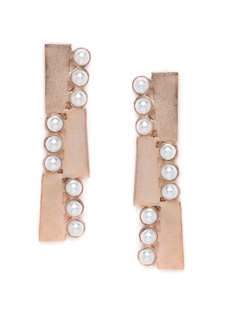 

Alamod Rose Gold-Plated Geometric Drop Earrings