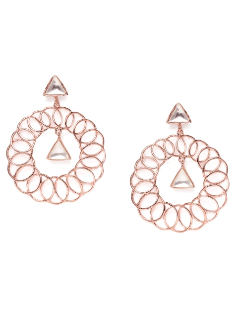 

Alamod Rose Gold-Plated Geometric Drop Earrings