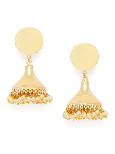 

Alamod Gold-Toned Dome Shaped Jhumkas