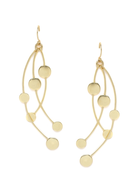 

Alamod Gold-Plated Contemporary Drop Earrings